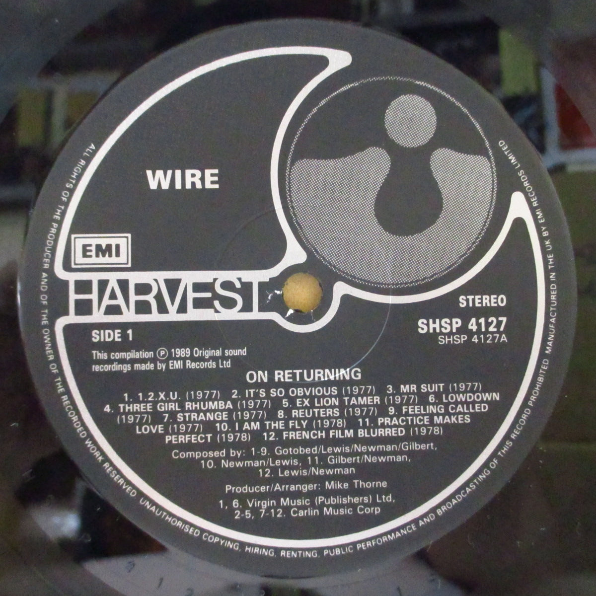 WIRE (ワイヤー) - On Returning -1977-1979 (UK オリジナル LP+インナー)