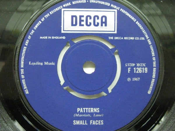 SMALL FACES - Patterns / E Too D (UK オリジナル 7