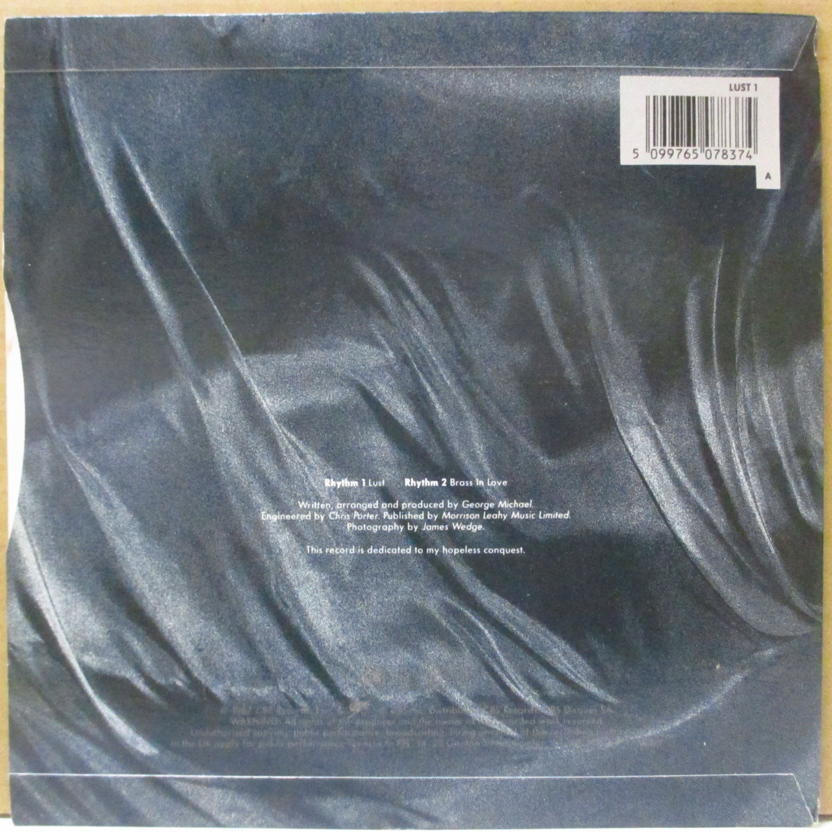 GEORGE MICHAEL (ジョージ・マイケル) - I Want Your Sex (UK オリジナル 7")