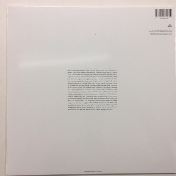 PET SHOP BOYS (ペット・ショップ・ボーイズ) - Please (US/EU 限定復刻リマスター再発180グラム重量 LP/NEW)