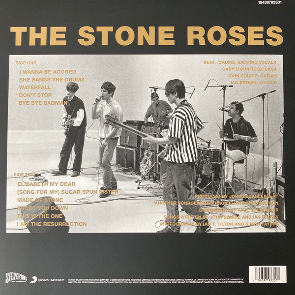 STONE ROSES, THE (ストーン・ローゼズ) - S.T. (EU 限定復刻再発180グラム重量クリアヴァイナル LP/NEW)
