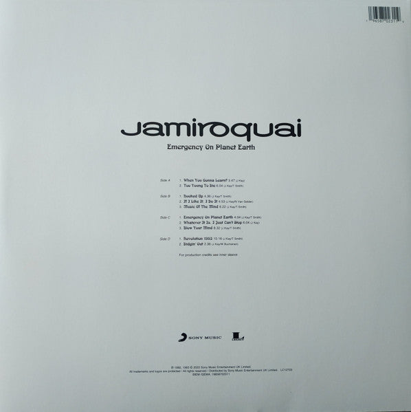JAMIROQUAI (ジャミロクワイ) - Emergency On Planet Earth (EU 限定復刻再発 180g クリアヴァイナル 2xLP/NEW)