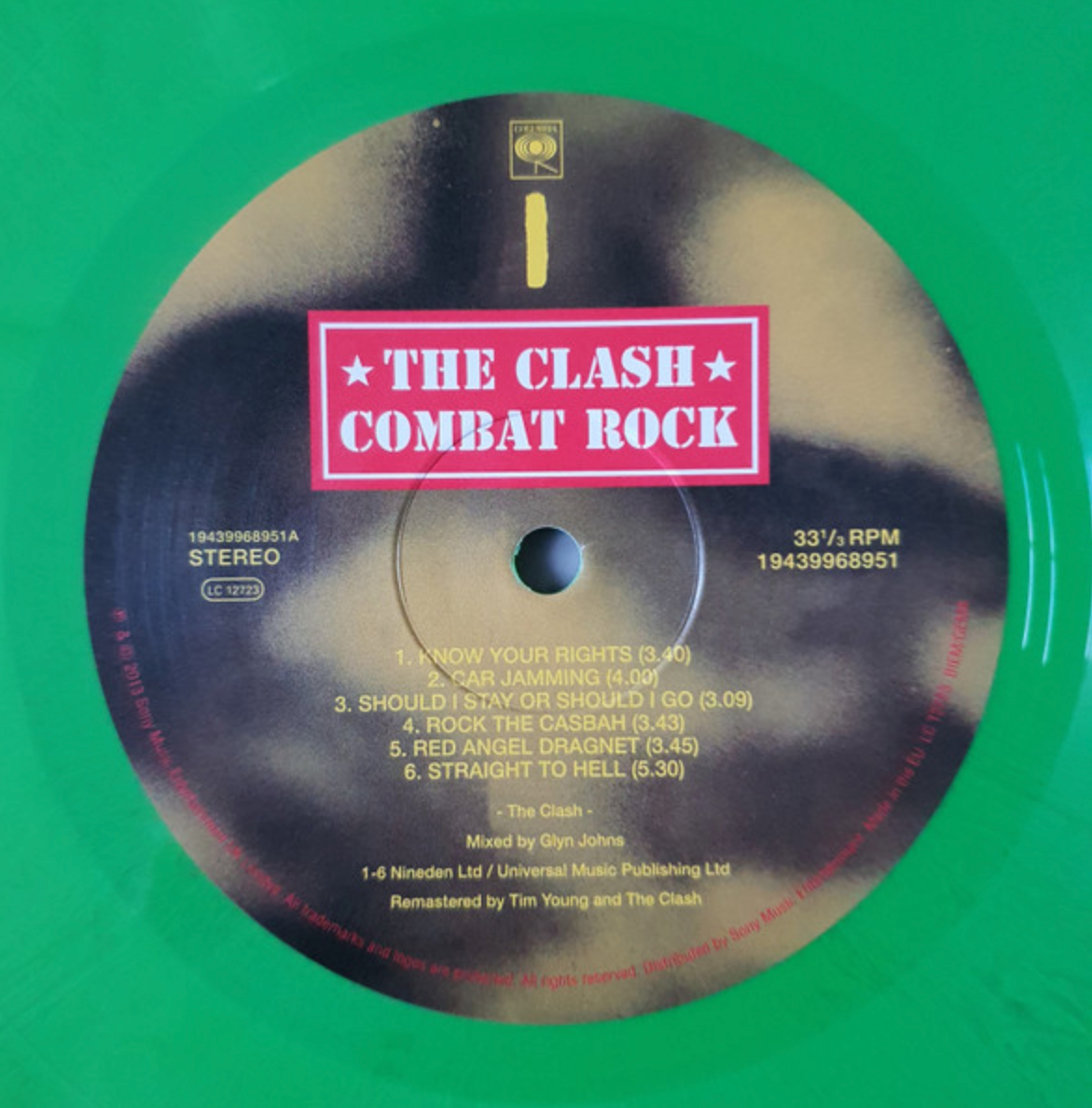 CLASH, THE (ザ・クラッシュ) - Combat Rock (EU 限定再発グリーンヴァイナル 180g LP/New)