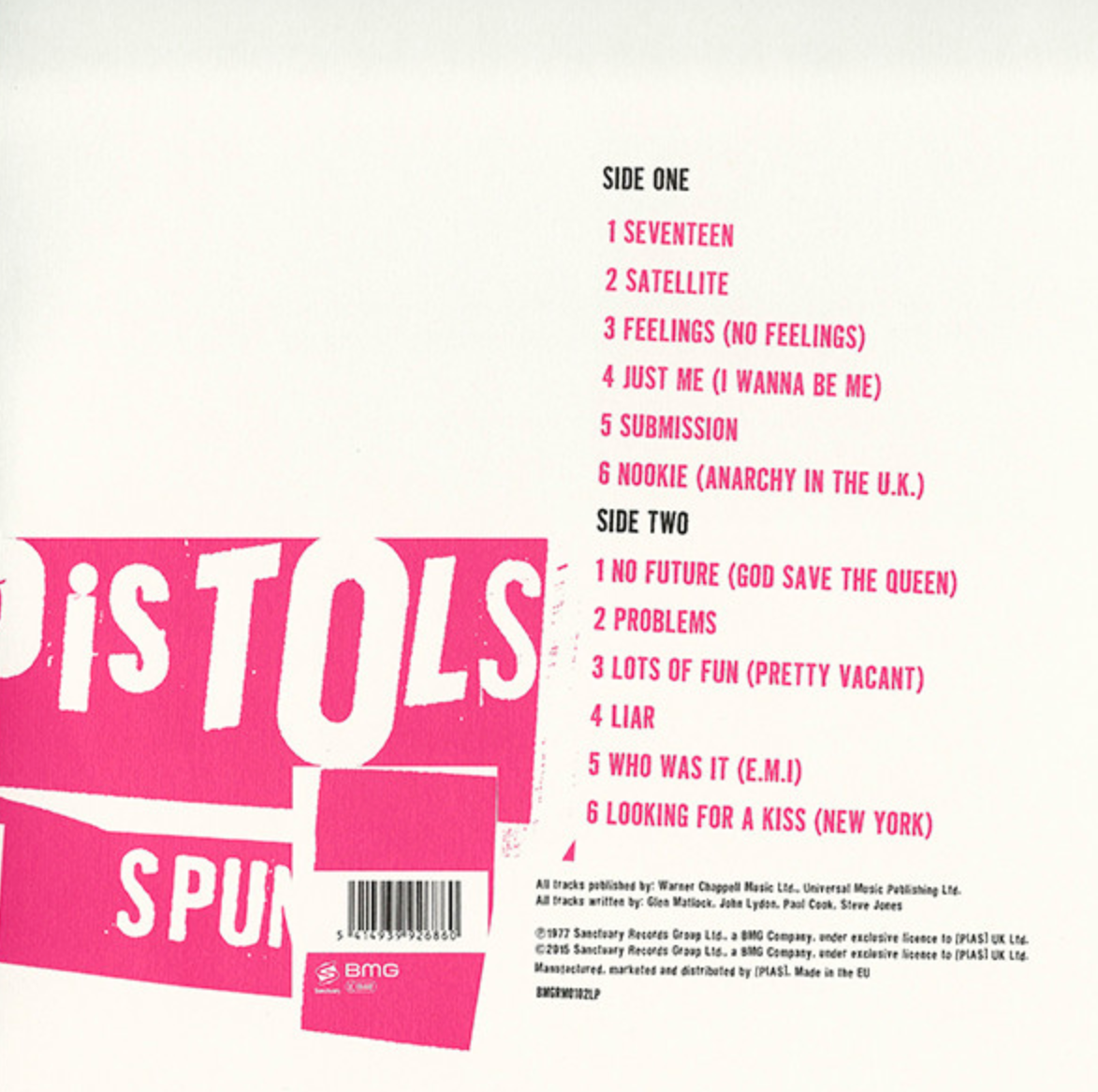 SEX PISTOLS (セックス・ピストルズ) - Spunk (EU Ltd.Reissue LP / New)