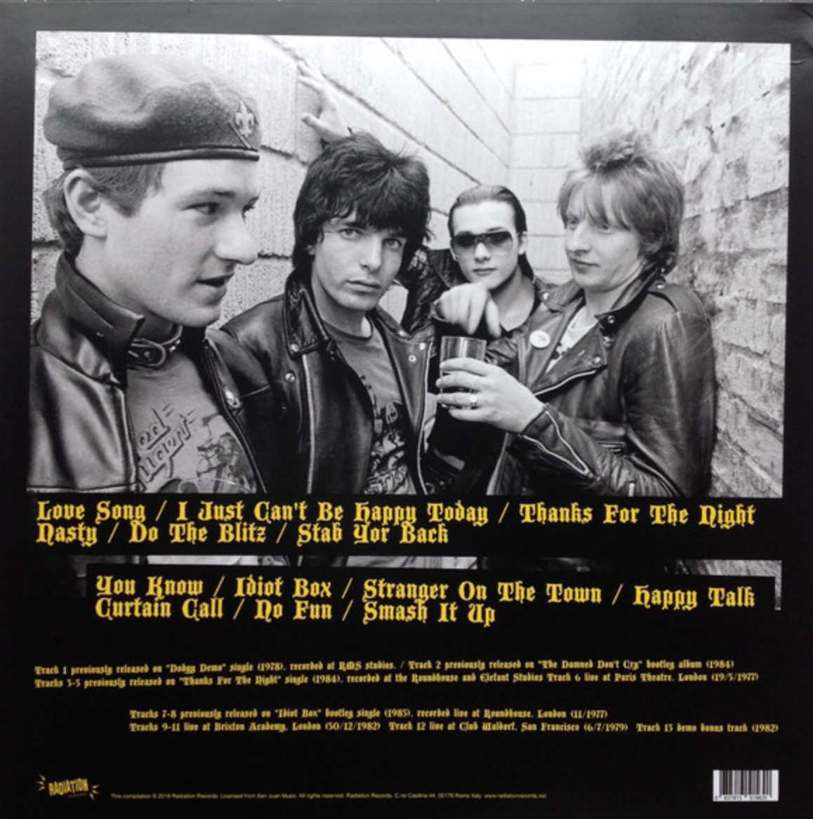 DAMNED, THE (ザ・ダムド) - The Chaos Years 1977-1982: Doom The Damned! (Italy Ltd.Reissue LP/ New)