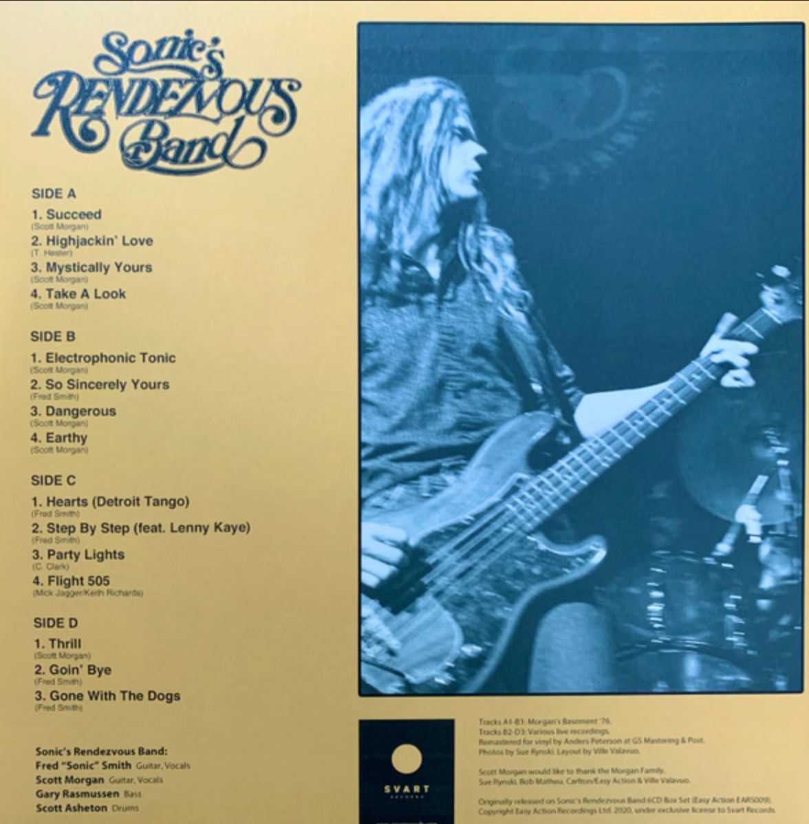 SONIC'S RENDEZVOUS BAND (ソニックス・ランデブーズ・バンド) - Detroit Tango (Finland Reissue 2xLP+GS/ New)