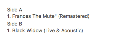 MARS VOLTA, THE (マーズ・ヴォルタ) - Frances The Mute & The Widow - LIve (EU RSD 2023 限定6,750枚 12インチ/NEW) '23年RSD限定シングル