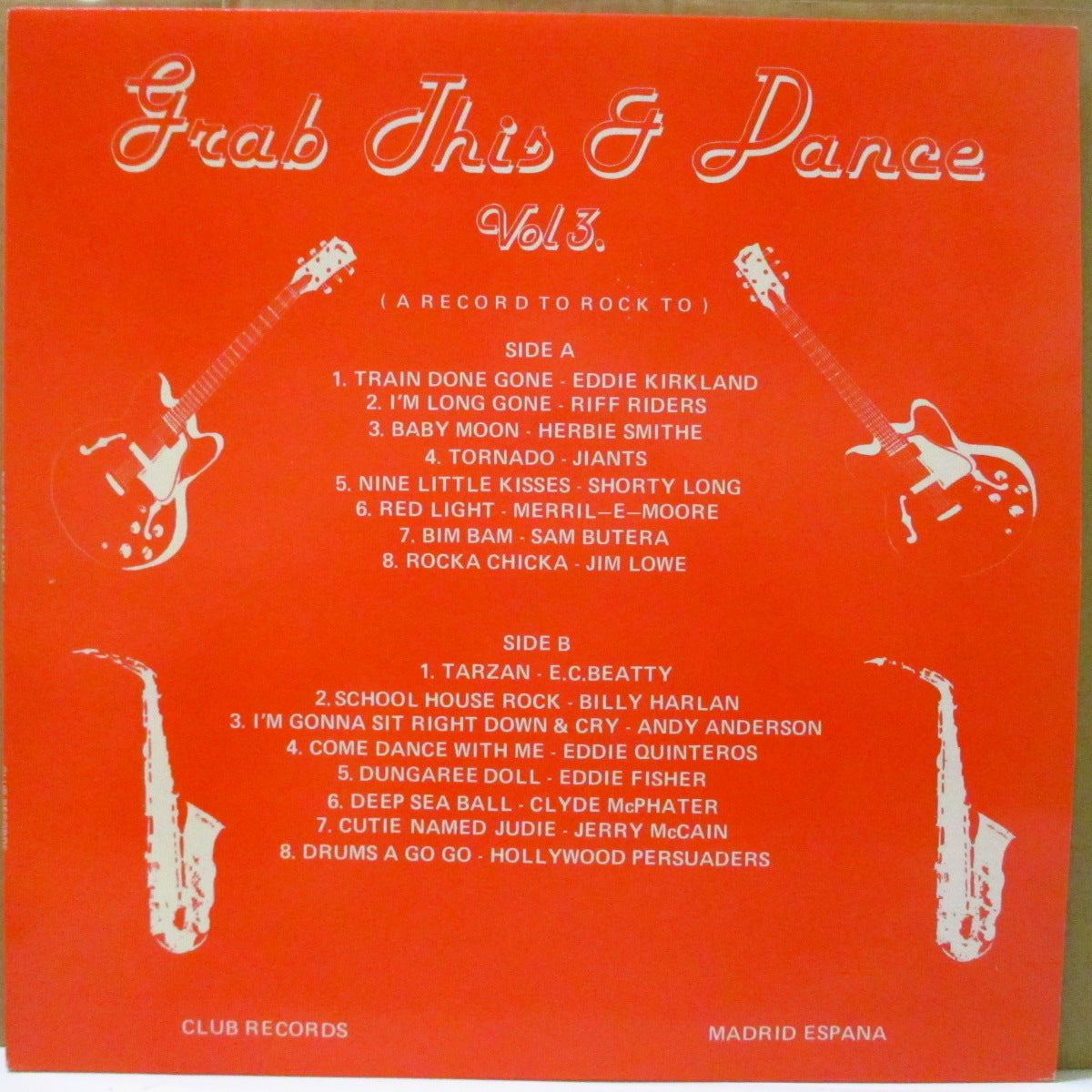 V.A. (50's & 60's R&B/ロカビリー人気コンピ) - Grab This & Dance Vol.3 (UK オリジナル LP)