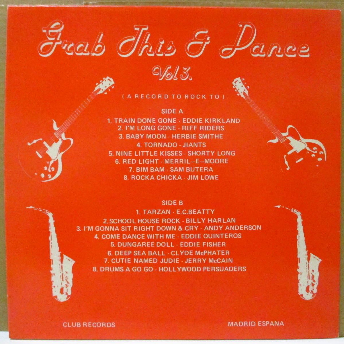 V.A. (50's & 60's R&B/ロカビリー人気コンピ) - Grab This & Dance Vol.3 (UK オリジナル LP)