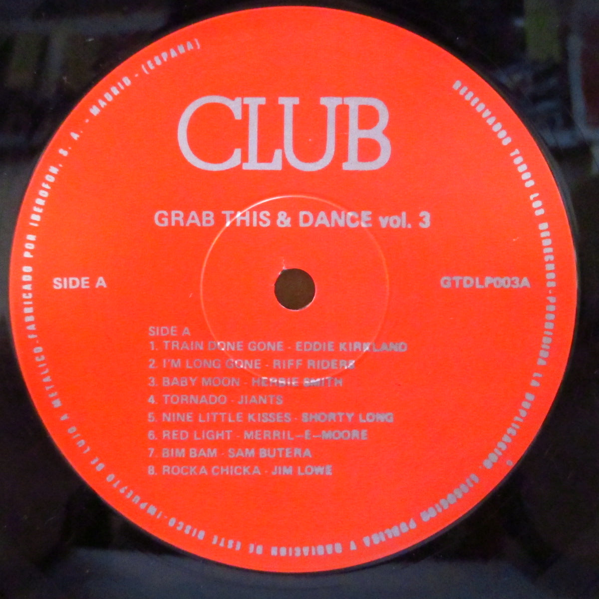 V.A. (50's & 60's R&B/ロカビリー人気コンピ) - Grab This & Dance Vol.3 (UK オリジナル LP)