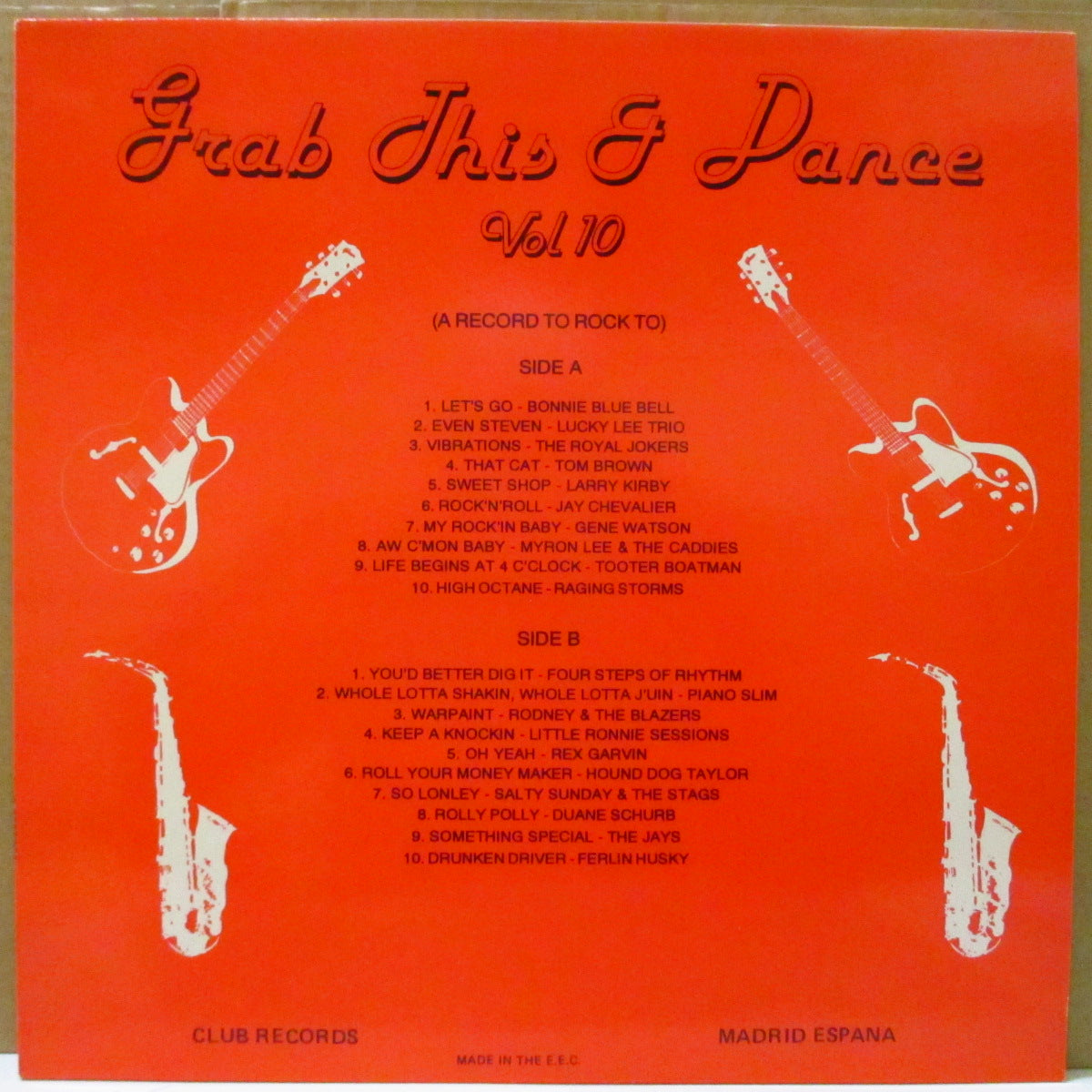 V.A. (50's & 60's R&B/ロカビリー人気コンピ) - Grab This & Dance Vol.10 (UK オリジナル LP)