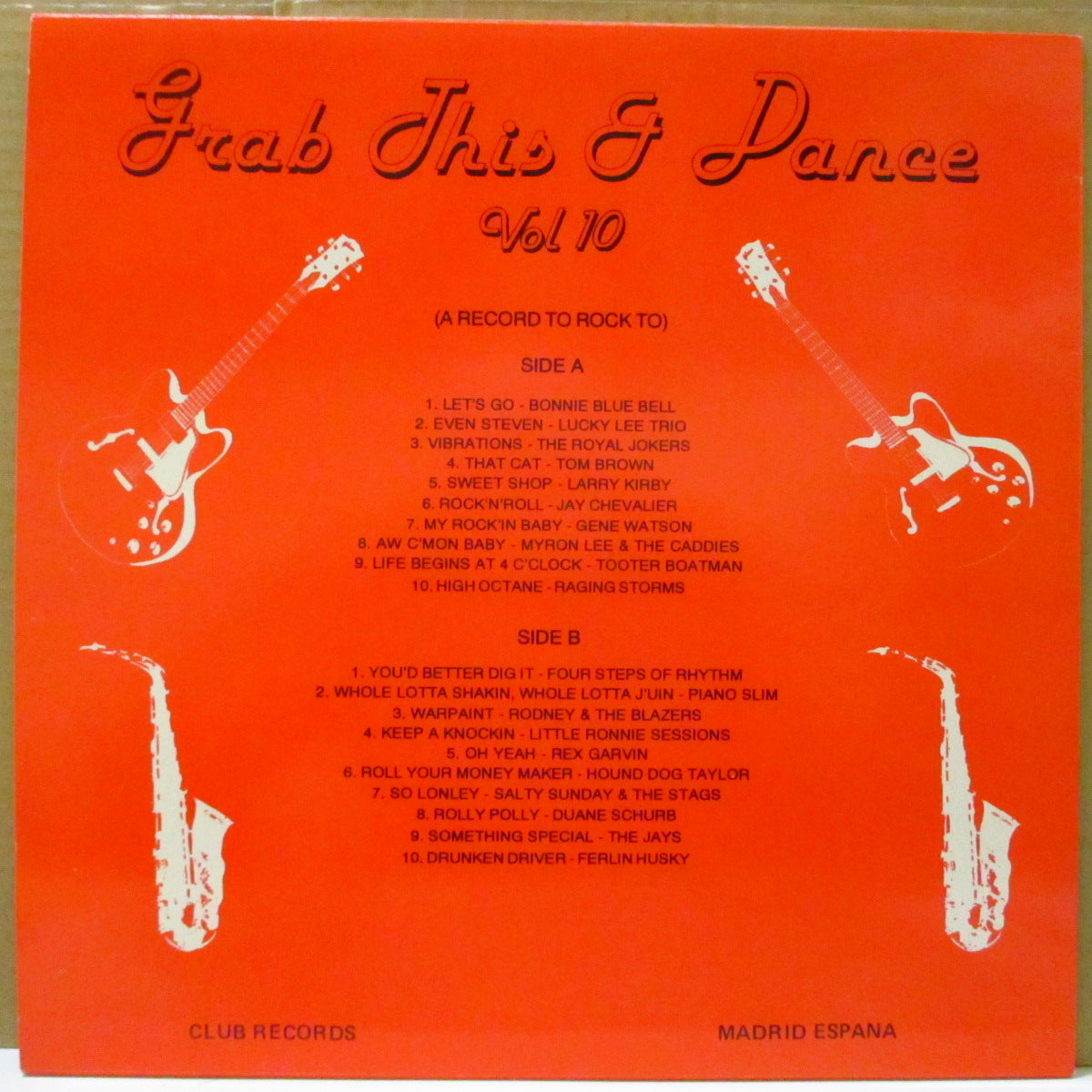 V.A. (50's & 60's R&B/ロカビリー人気コンピ) - Grab This & Dance Vol.10 (UK オリジナル LP)