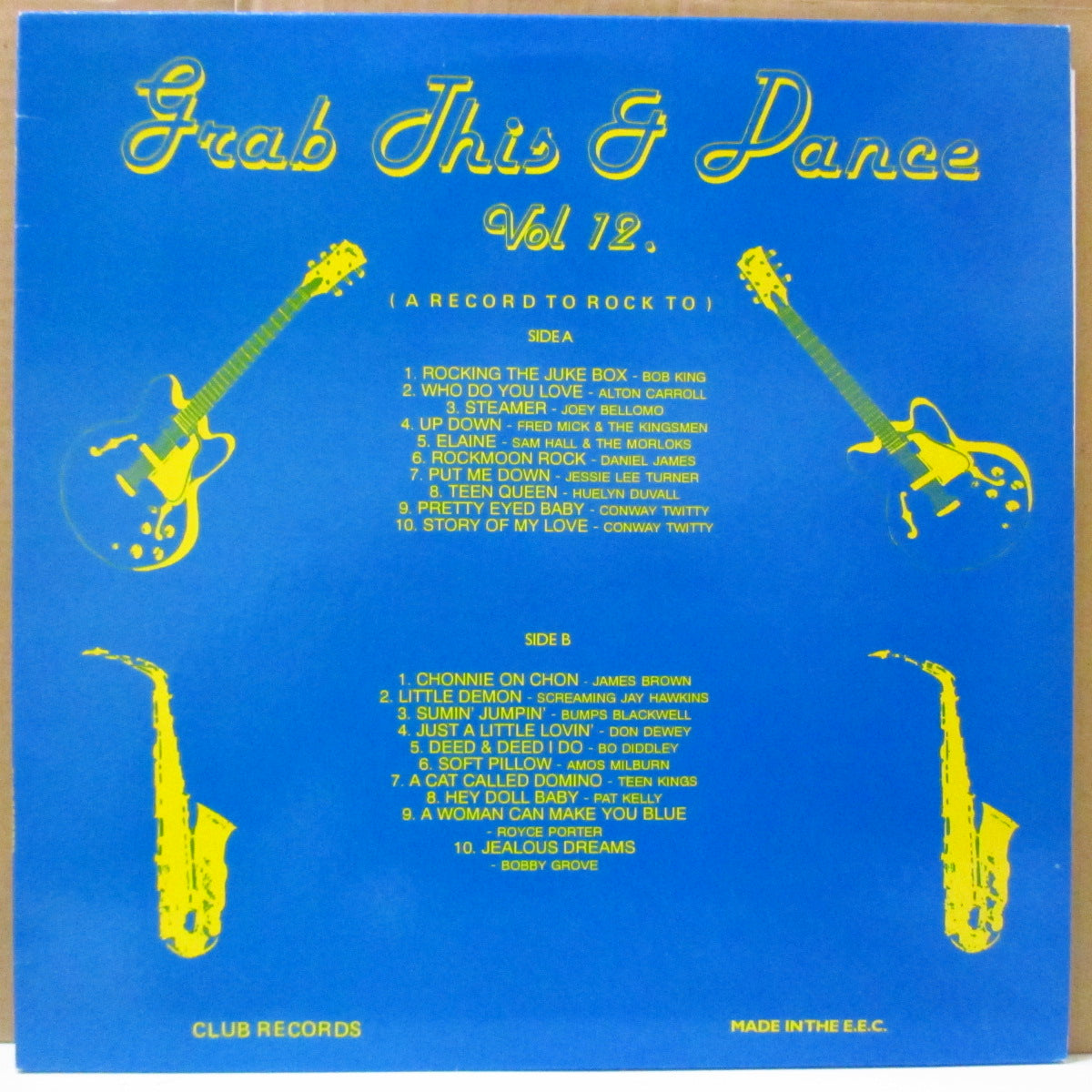 V.A. (50's & 60's R&B/ロカビリー人気コンピ) - Grab This & Dance Vol.12 (UK オリジナル LP/青ラベ)