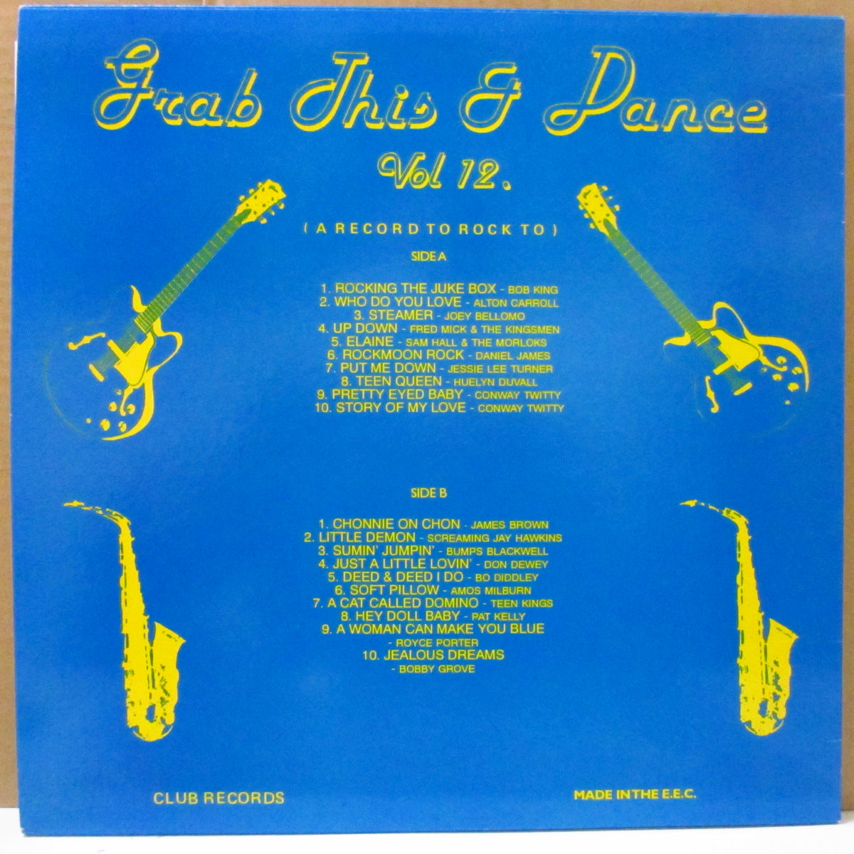 V.A. (50's & 60's R&B/ロカビリー人気コンピ) - Grab This & Dance Vol.12 (UK オリジナル LP/青ラベ)