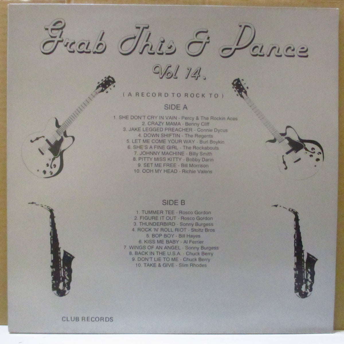 V.A. (50's & 60's R&B/ロカビリー人気コンピ) - Grab This & Dance Vol.14 (UK オリジナル LP)