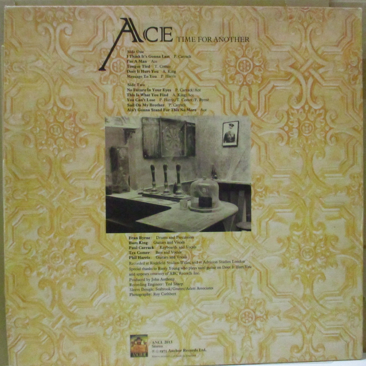 ACE (エース) - Time For Another (UK オリジナル LP/ノーマル光沢ジャケ)