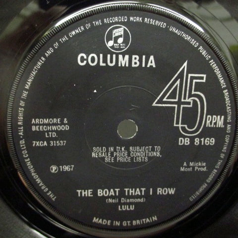 LULU - The Boat That I Row (UK Orig.Flat Center)
