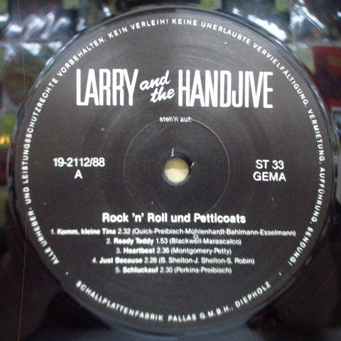 LARRY & THE HANDJIVE-Rock'n Roll Und Pettycoatas (German Orig.LP)