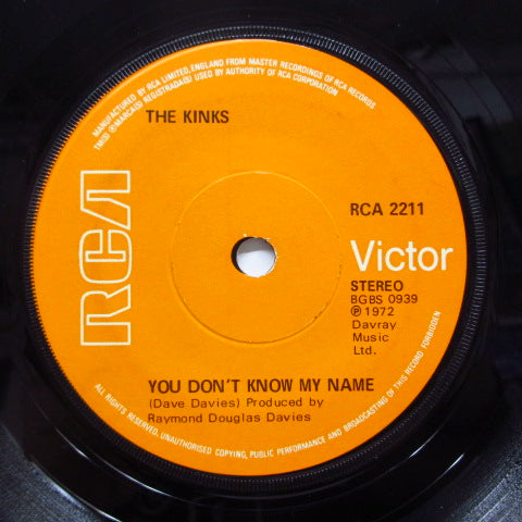 KINKS (キンクス) - Supersonic Rocket Ship (UK オリジナル「フラットセンター」7")