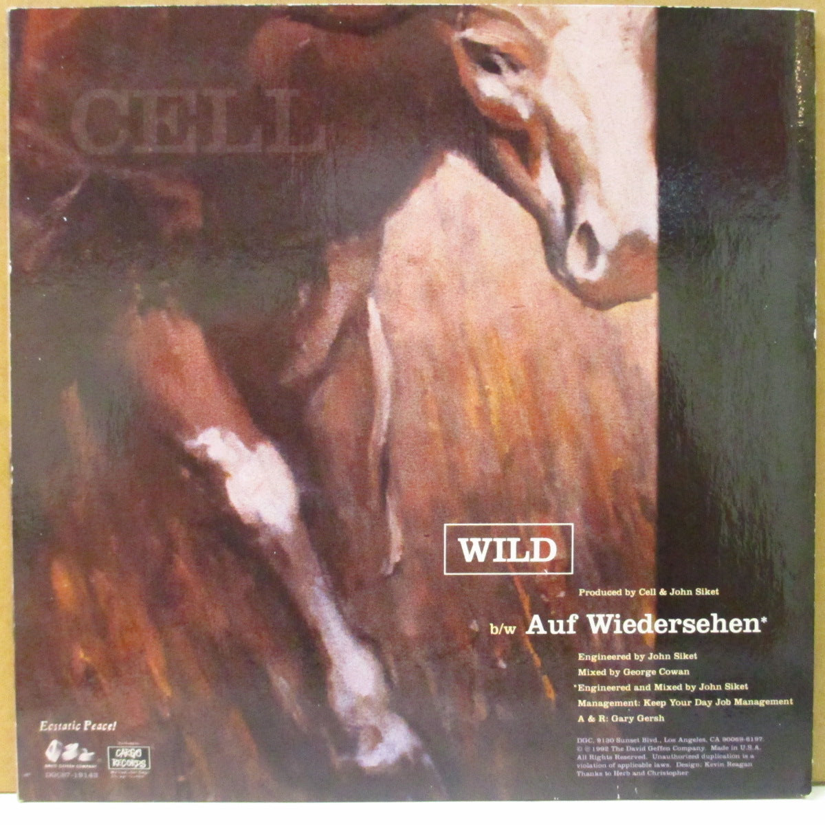 CELL - Wild (US Promo.Yellow Vinyl 7")
