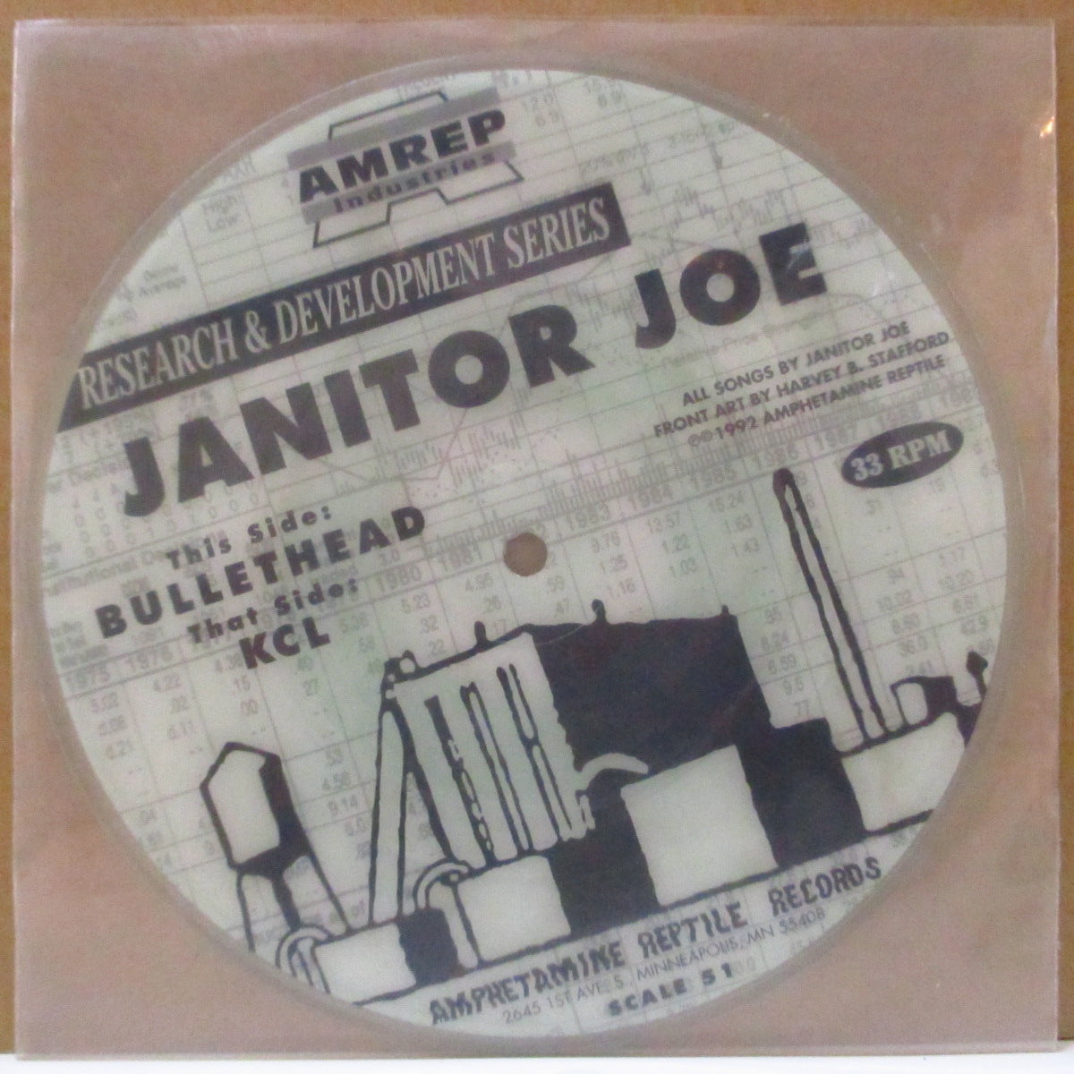 JANITOR JOE (ジャニター・ジョー) - Bullethead (US 1,000 Ltd.Picture 7")