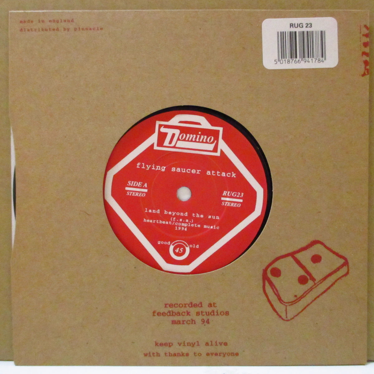 FLYING SAUCER ATTACK (フライング・ソーサー・アタック) - Land Beyond The Sun (UK Orig.7")