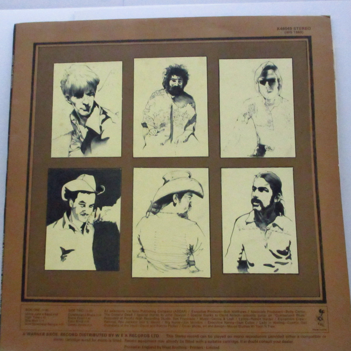 GRATEFUL DEAD (グレイトフル・デッド) - Workingman's Dead (UK 初回オリジナル「オレンジラベ」LP/再発「K 46049」ジャケ)