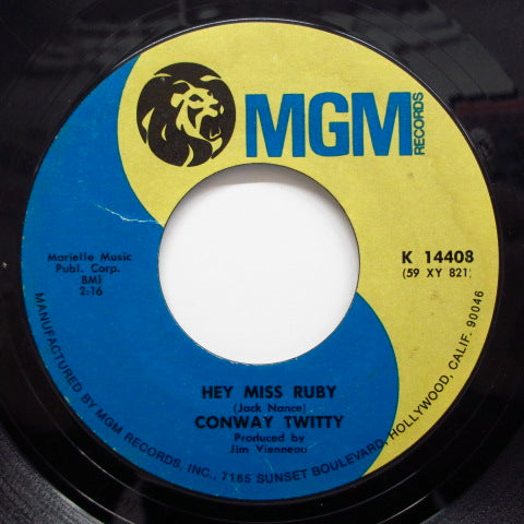 CONWAY TWITTY - Hey Miss Ruby / Walk On By (Orig.)