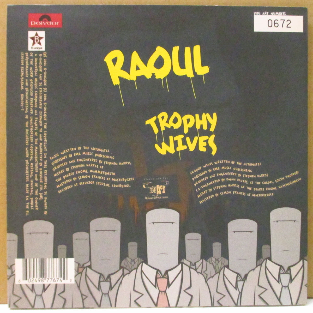 AUTOMATIC, THE (ジ・オートマティック) - Raoul (UK Ltd.7"+Numbered PS)