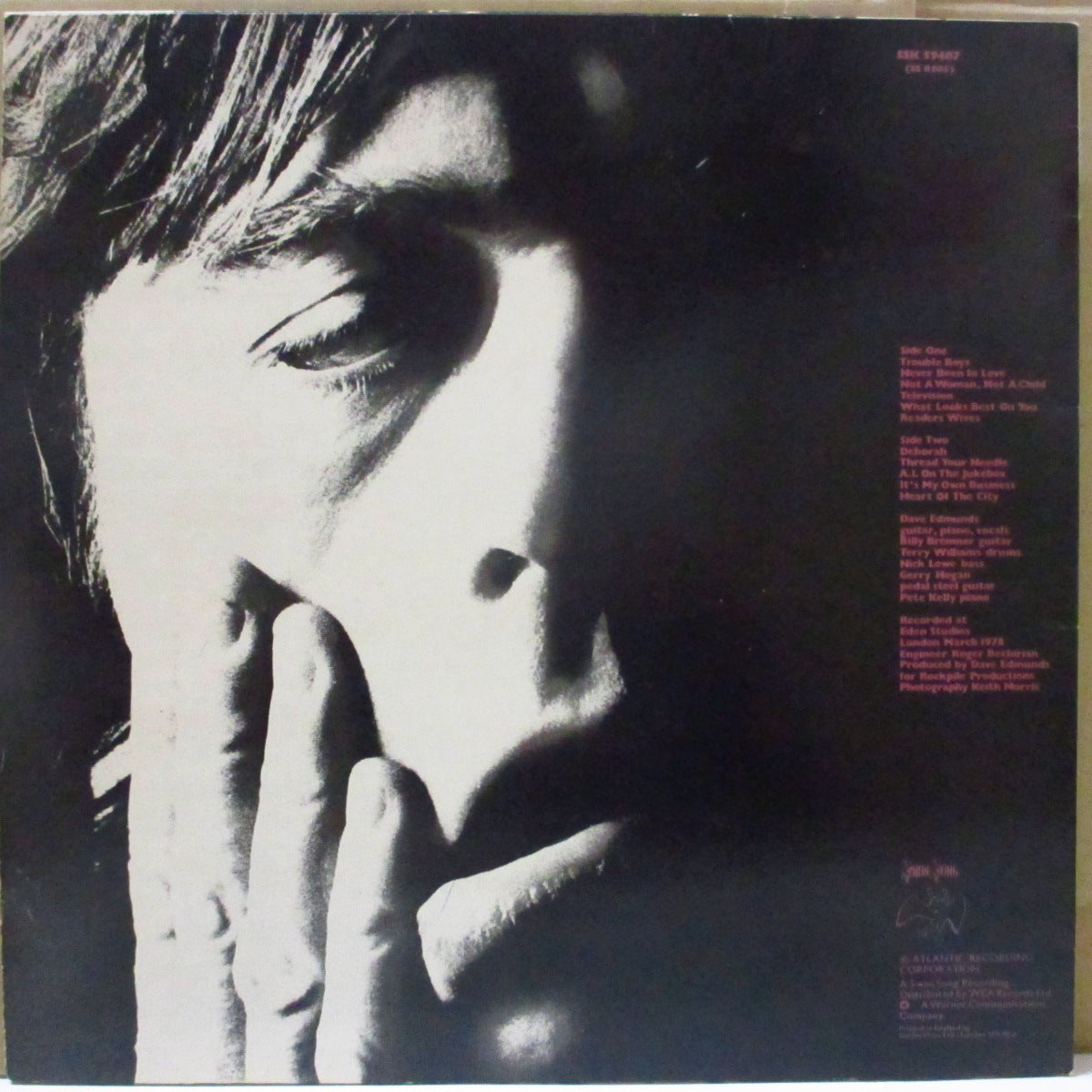 DAVE EDMUNDS (デイブ・エドモンズ) - Tracks On Wax 4 (UK オリジナル LP/背ジャケ「紫文字」印刷)