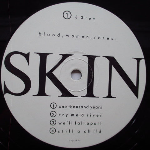 SKIN (スキン) - Blood, Women, Roses (UK オリジナル LP)
