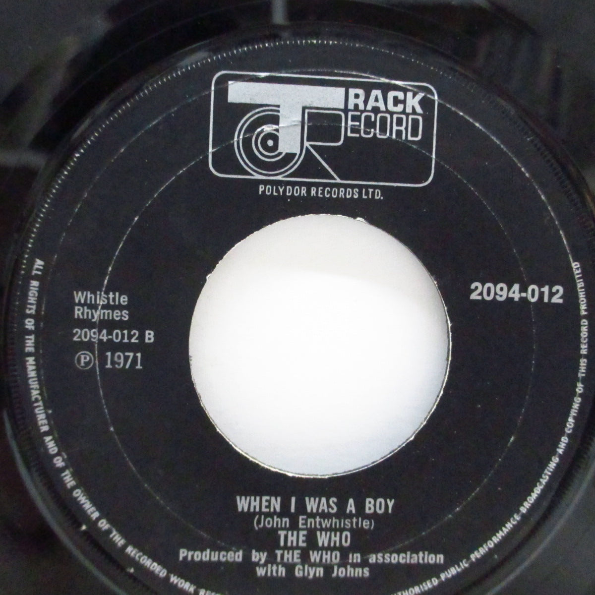 WHO (フー) - Let's See Action (UK Orig.Big Hole Centre 7")