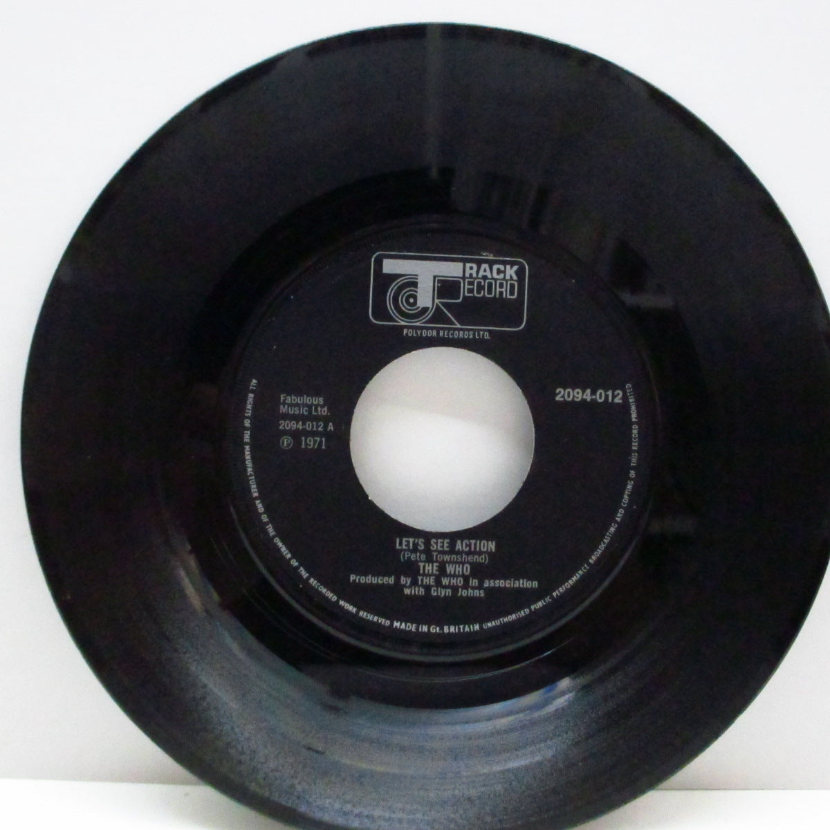 WHO (フー) - Let's See Action (UK Orig.Big Hole Centre 7")