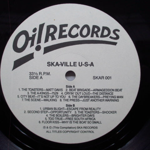 V.A. (80's USネオスカ・コンピ) - Ska-Ville USA : A New York Ska Compilation (UK オリジナル LP)