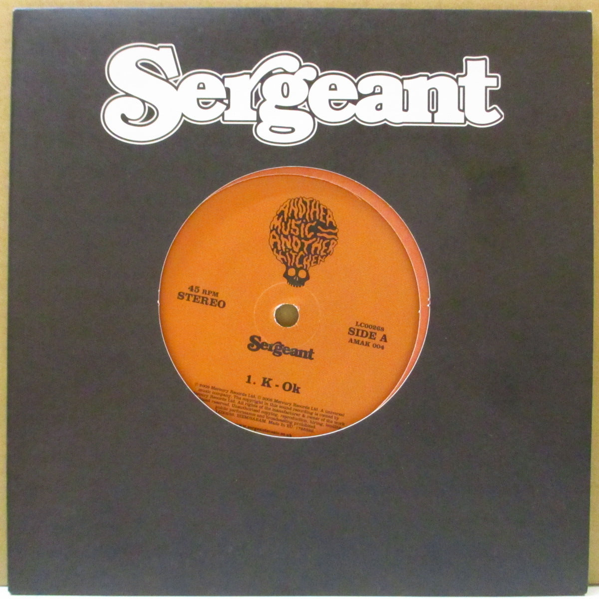 SERGEANT (サージェント) - K - OK (UK Ltd.7"+Die-Cut CVR)