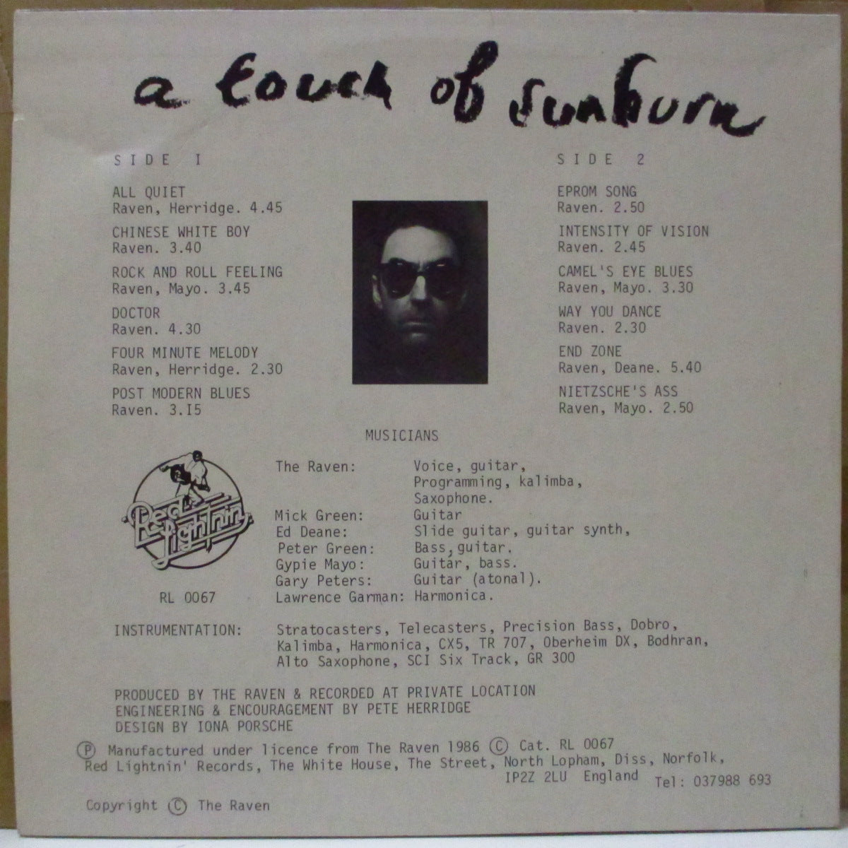 ENEMY WITHIN, THE (ジ・エネミー・ウィズイン) - A Touch Of Sunburn (UK テストプレス LP)