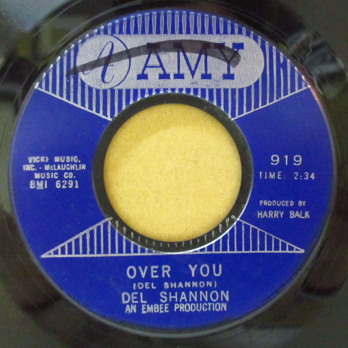 DEL SHANNON (デル・シャノン) - Stranger In Town (US Orig.Blue Plastic Label 7")