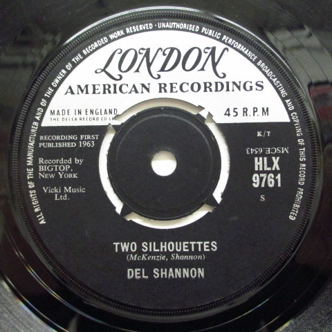 DEL SHANNON - Two Silhouettes (UK Orig.)