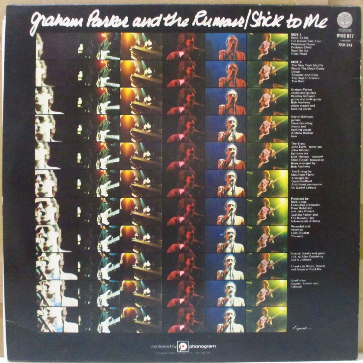 GRAHAM PARKER & THE RUMOUR (グレアム・パーカー・アンド・ザ・ルーモア ) - Stick To Me (UK オリジナル LP+ステッカー)