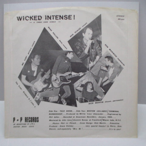 PASTICHE (パスティーシュ) - Wicked Intense! (US オリジナル 7"+インサート/マットソフト紙ジャケ)