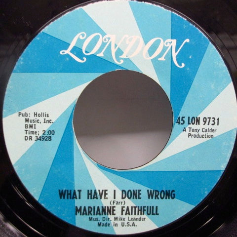 MARIANNE FAITHFULL (マリアンヌ・フェイスフル) - Come And Stay With Me (US Re)