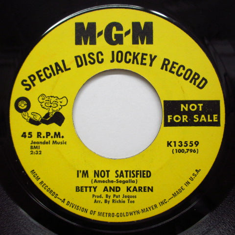 BETTY AND KAREN - Stop And Listen (Promo)