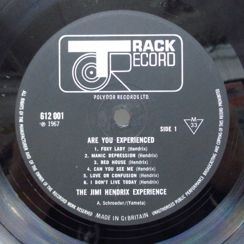 JIMI HENDRIX (ジミ・ヘンドリックス) - Are You Experienced (UK Orig.Mono LP/CS)