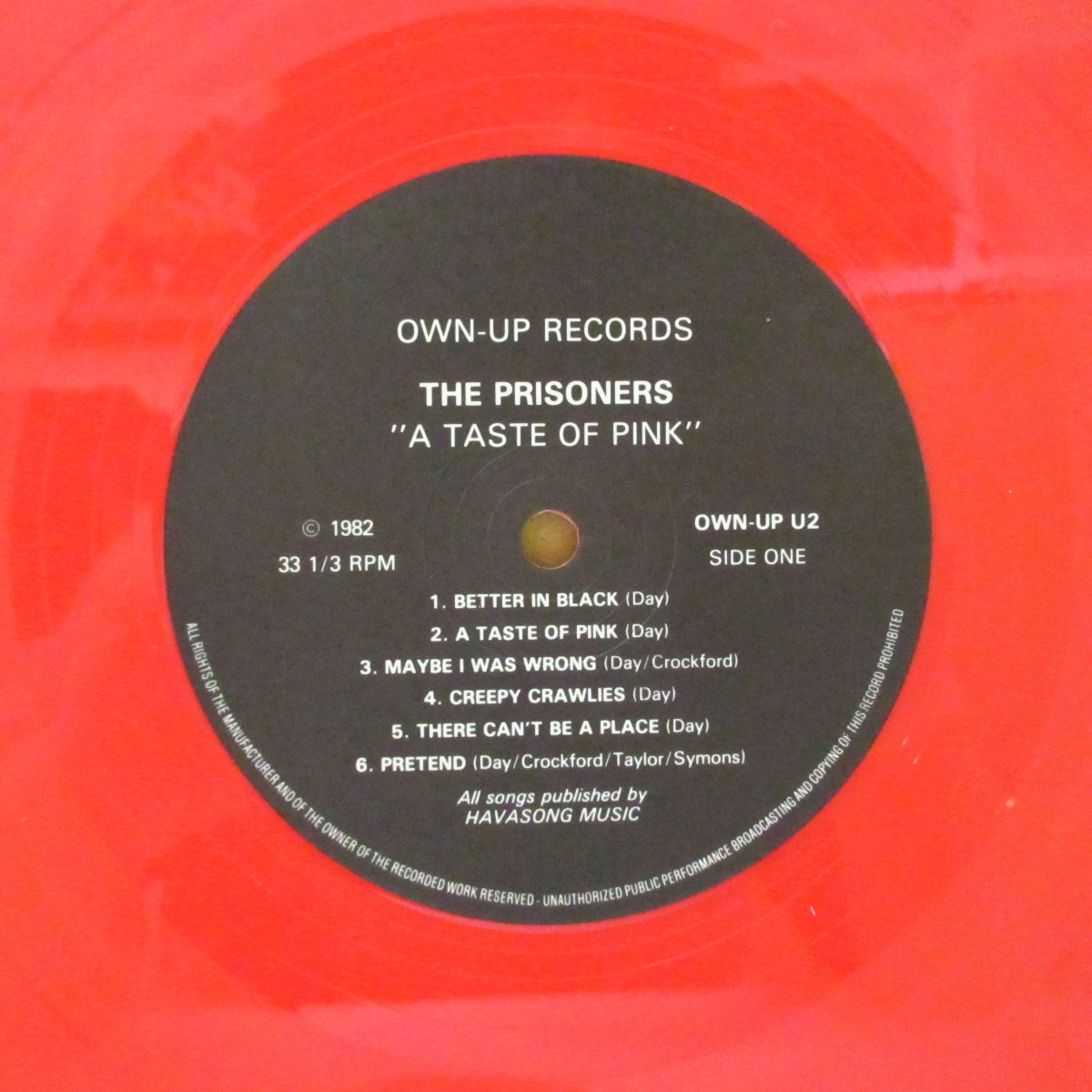PRISONERS, THE (ザ・プリズナーズ) - A Taste Of Pink (UK 80's 限定再発「ピンクヴァイナル」 LP/光沢ピンクジャケ)