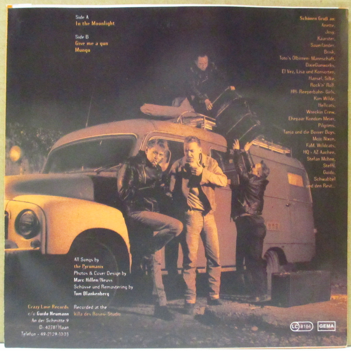 PYROMANIX (パイロマニクス) - In The Moonlight + 2 (German オリジナル 7")