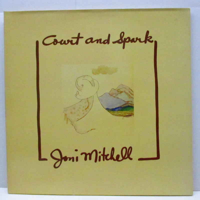 JONI MITCHELL (ジョニ・ミッチェル)  - Court & Spark (German 80's 再発 LP/「バーコード無」光沢見開ジャケ)