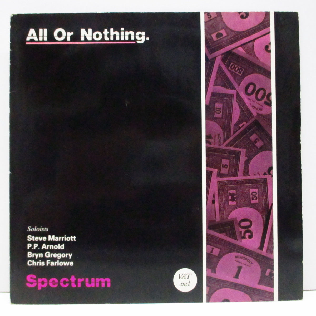 SPECTRUM (Steve Marriott) (スペクトラム / スティーブ・マリオット) - All Or Nothing (UK オリジナル 7"+PS)