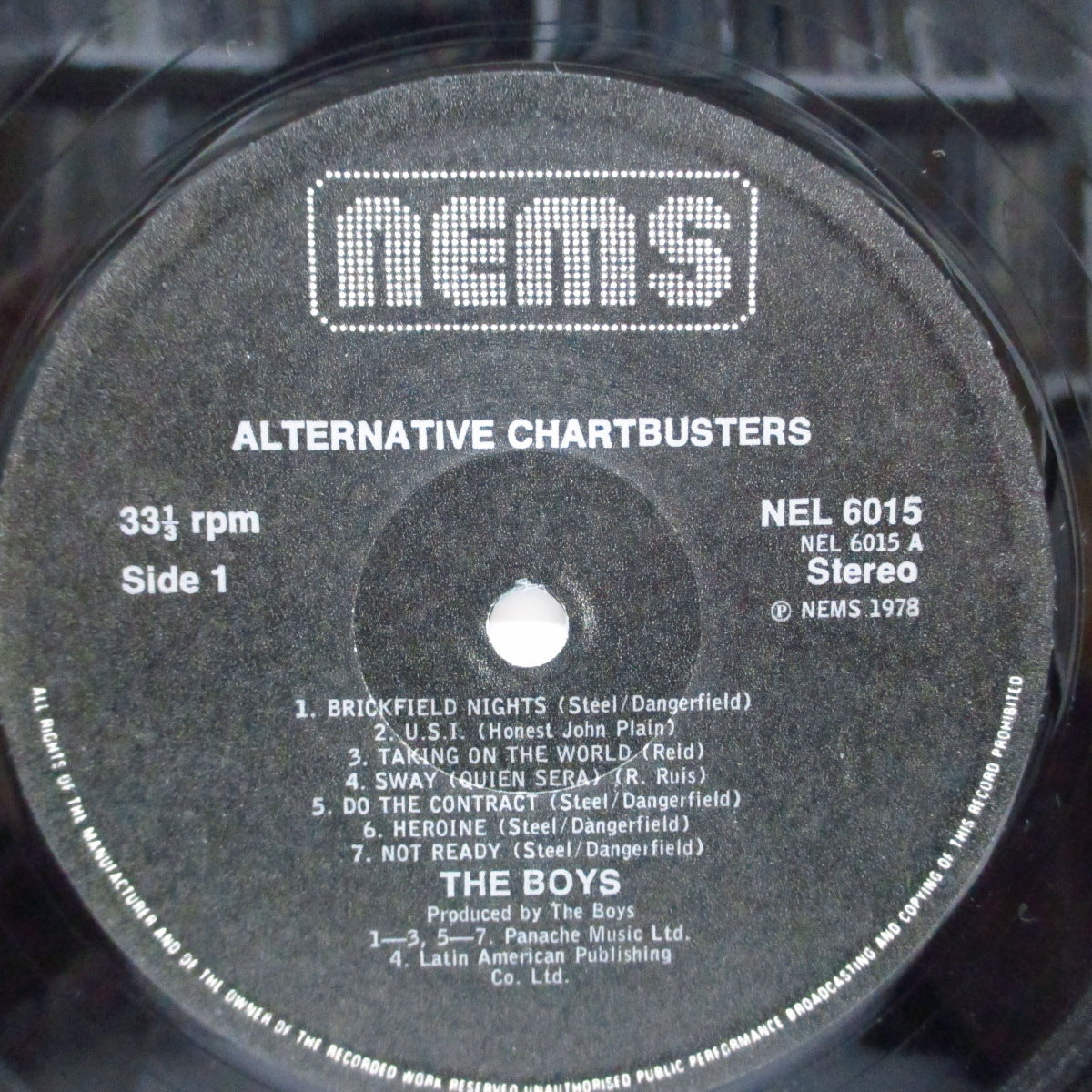 BOYS, THE (ザ・ボーイズ) - Alternative Chartbusters (UK 初回オリジナル「33⅓ rpmラベ」<赤盤> LP+インナー/両面コーティングジャケ)