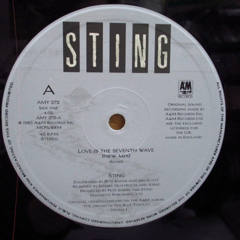 STING - Love Is The Seventh Wave - New Mix (UK Orig.12")