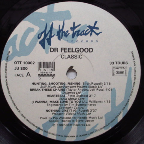 DR.FEELGOOD (ドクター・フィールグッド) - Classic (France オリジナル LP)